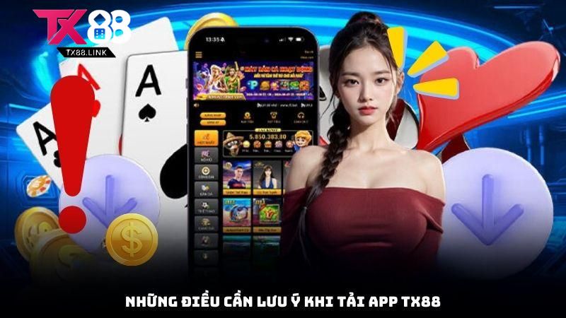 Tải App TX88 - Trải Nghiệm Ứng Dụng Cá Cược Trực Tuyến Hàng Đầu 2025 4 Những điều cần lưu ý khi Tải App TX88